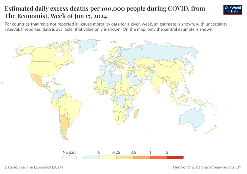 A thumbnail of the "Estimated daily excess deaths per 100,000 people during COVID, from The Economist" chart